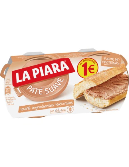 PATE LA PIARA SUAVE 2X75G
