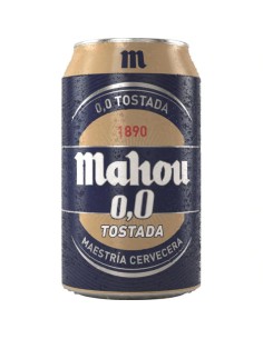 CERVEZA MAHOU TOSTADA 0% LT/33CL
