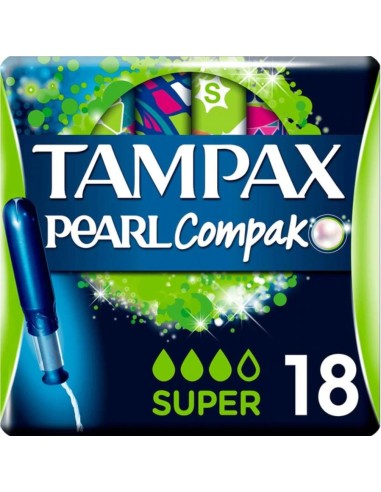 TAMPONES TAMPAX  COMPAK PEARL SUPER 18U