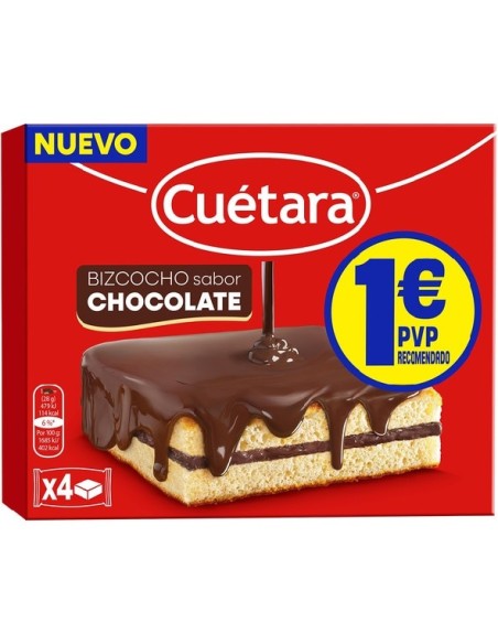 BIZCOCHO CUETARA CHOCOLATE 112G