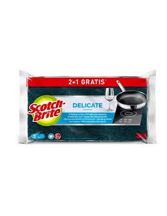 ESTROPAJO SCOTCH BRITE DELICATE NO RAYA 2U+1 GRATIS 2