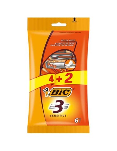 MAQUINILLA BIC SENSITIVE 4+2U