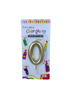 VELA NUMERO 0 ORO