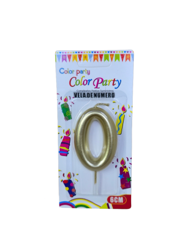 VELA NUMERO 0 ORO