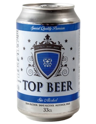 CERVEZA TOP BEER S/ALC 33CL