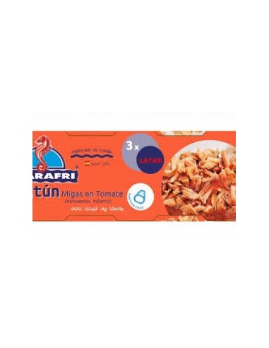 MIGAS ATUN EN TOMATE MARAFRI P/3X77G