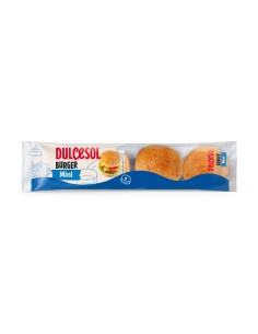 PAN MINI BURGUER BRIOCHE DULCESOL 8U 160G