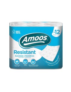 PAPEL HIGIENICO 2 CAPAS AMOOS P/12U