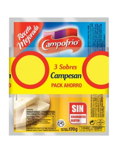 SALCHICHAS CAMPESAN CAMPOFRIO 3X170G