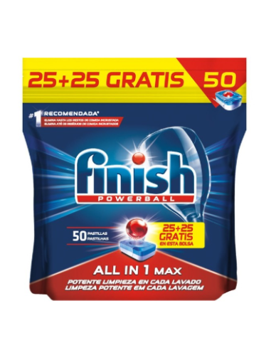 LAVAVAJILLAS FINISH POWER BALL PASTILLA 25+25U