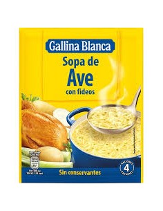 SOPA AVE CON FIDEOS GALLINA BLANCA SB/80G