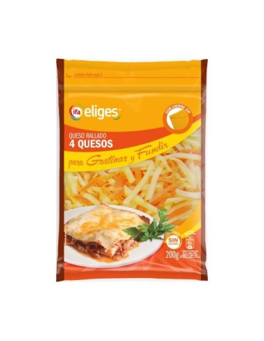 QUESO RALLADO 4 QUESOS IFA 200G