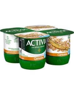 ACTIVIA DANONE C/CEREALES 0% 4X115G 2