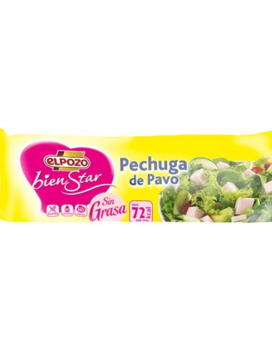 PECHUGA PAVO S/GLUTEN 0% ELPOZO 340G