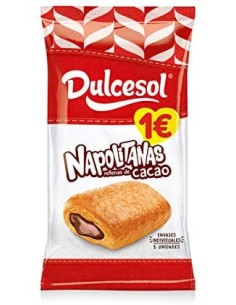 NAPOLITANAS DULCESOL CACAO 4U 160GR