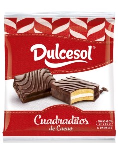 CUADRADITO CHOCO DULCESOL 4U/152G