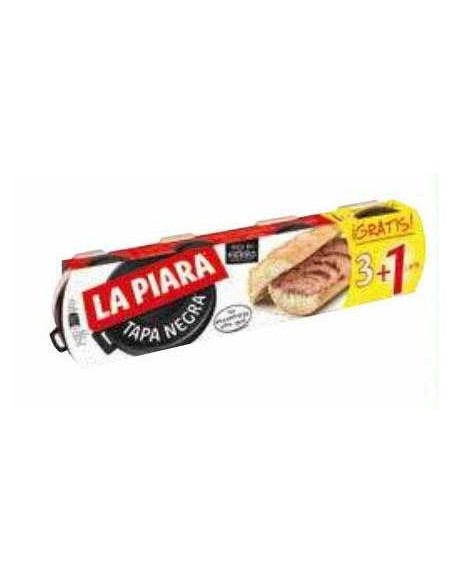 PATE LA PIARA TAPA NEGRA  3X80G+1 LATA GRATIS