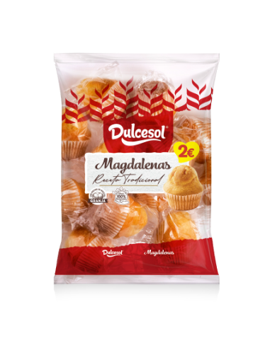 MAGDALENAS DULCESOL 10U/360G