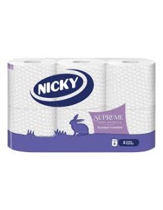 PAPEL HIGIENICO 3C NICKY SUPREME 6U