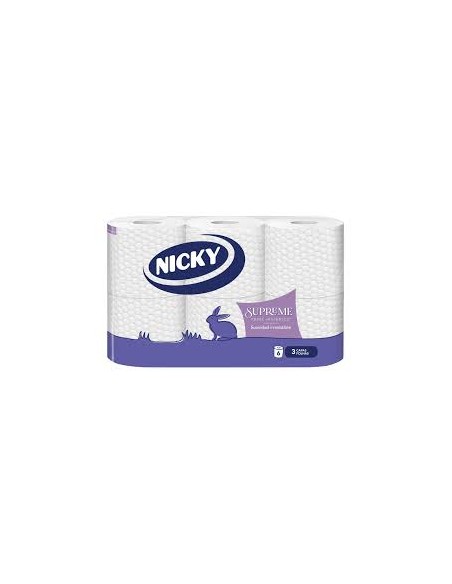 PAPEL HIGIENICO 3C NICKY SUPREME 6U