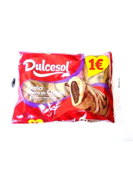 CAÑA CHOCO DULCESOL 3U 140G