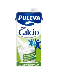 LECHE SEMIDESNATADA CALCIO PULEVA 1L