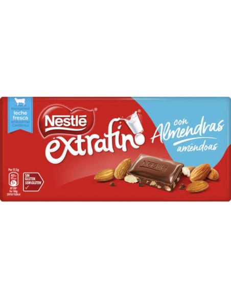 CHOCOLATE  LECHE-ALMENDRA NESTLE 123G