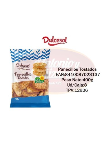 PANECILLO BRASA DULCESOL 400G