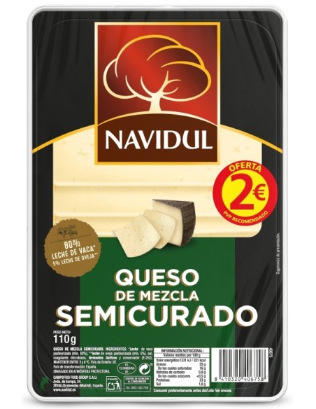 LONCH. QUESO SEMI NAVIDUL 110G
