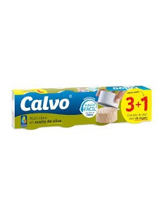 ATUN CALVO CLARO A/OLIVA B/SAL 4X65G