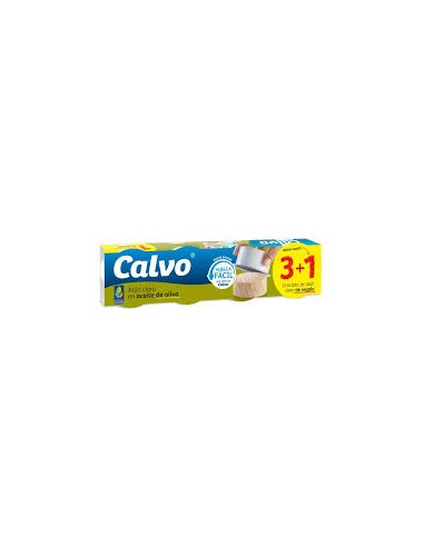 ATUN CALVO CLARO A/OLIVA B/SAL 4X65G