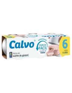 ATUN CALVO BLANCO A/GIRASOL P/6X65G