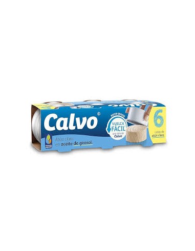 ATUN CALVO ACEITE VEGETAL AZUL 6X65G