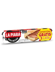 PATE LA PIARA TAPA NEGRA  3X80G+1 LATA GRATIS 2