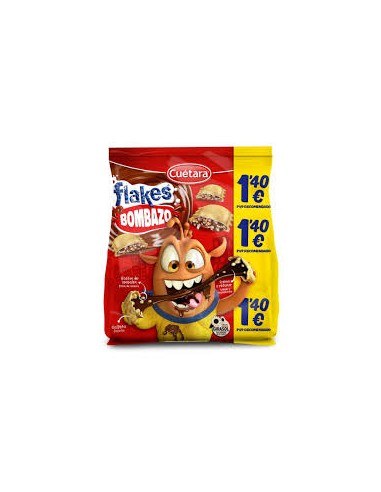 GALLETAS CHOCO FLAKES BOMBAZO 120G