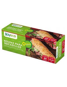 BOLSA BOCADILLO BAYECO 22X35CM 40U