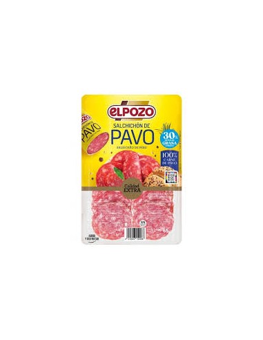 LONCHEADO SALCHICHON PAVO ELPOZO 65G