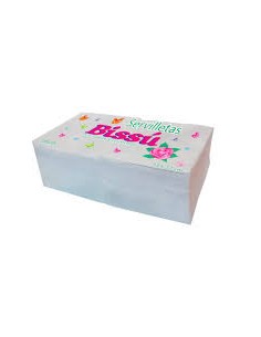 SERVILLETAS BISSU BLANCA DUPLO 140U
