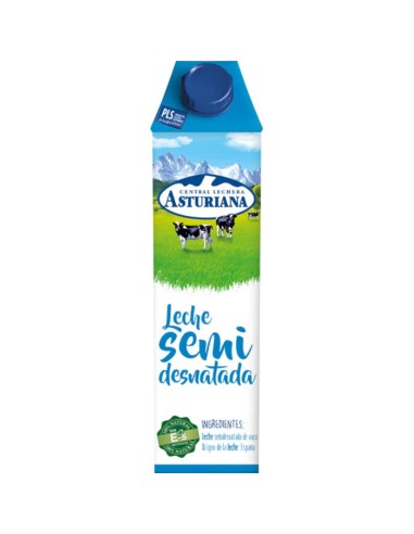 LECHE SEMIDESNATADA ASTURIANA BK/1L