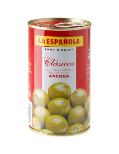 ACEITUNAS CON ANCHOA LA ESPAÑOLA LATA 350G