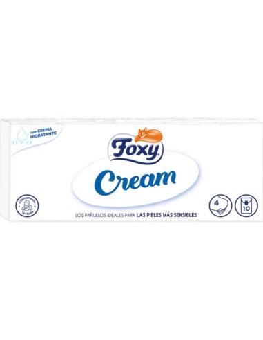PAÑUELOS FOXY CREAM 10U
