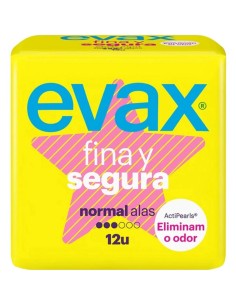 COMPRESA EVAX FINA SEGURA NORMAL ALAS 12U 2