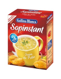 SOPINSTANT POLLO PASTA GALLINA BLANCA 3U