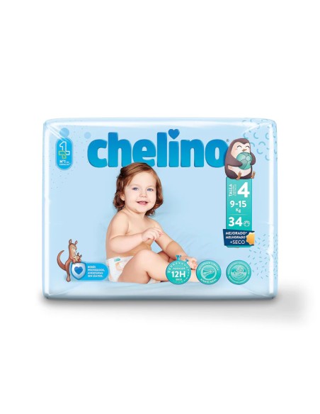 PAÑALES CHELINO TALLA 4 34U