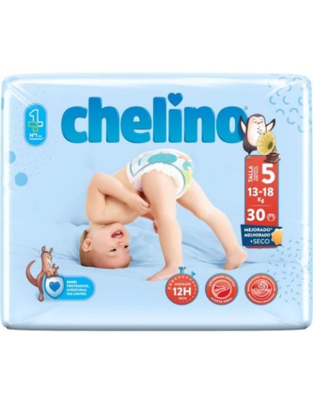 PAÑALES CHELINO TALLA 5 30U