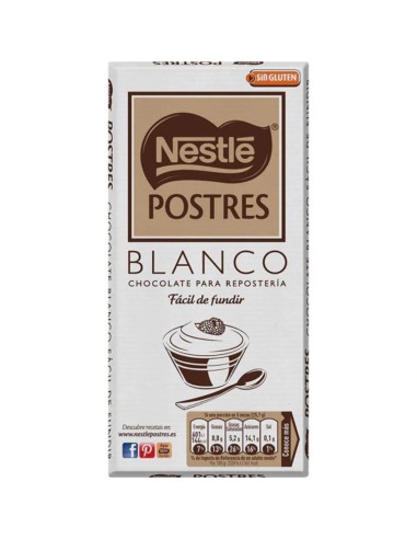 CHOCOLATE BLANCO POSTRES NESTLE 170G