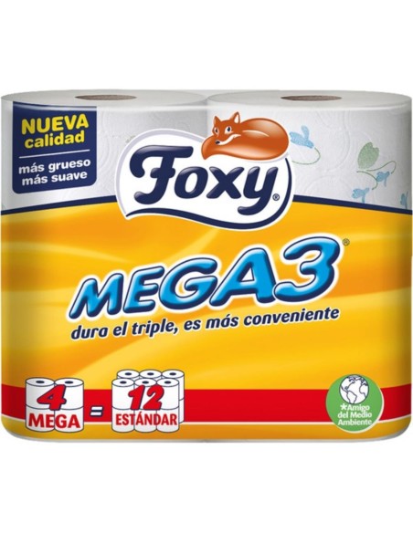 PAPEL HIGIENICO FOXY MEGA 2C 50M 4U