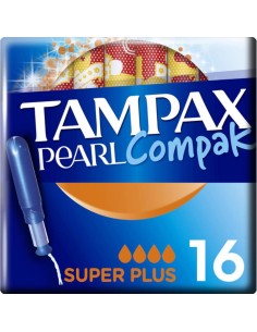 TAMPONES COMPAK PEARL SUPER PLUS TAMPAX 16U 2