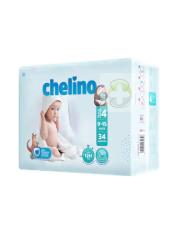 PAÑALES CHELINO TALLA 4 34U