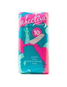 COMPRESAS AFECTIVA NOCHE 10U